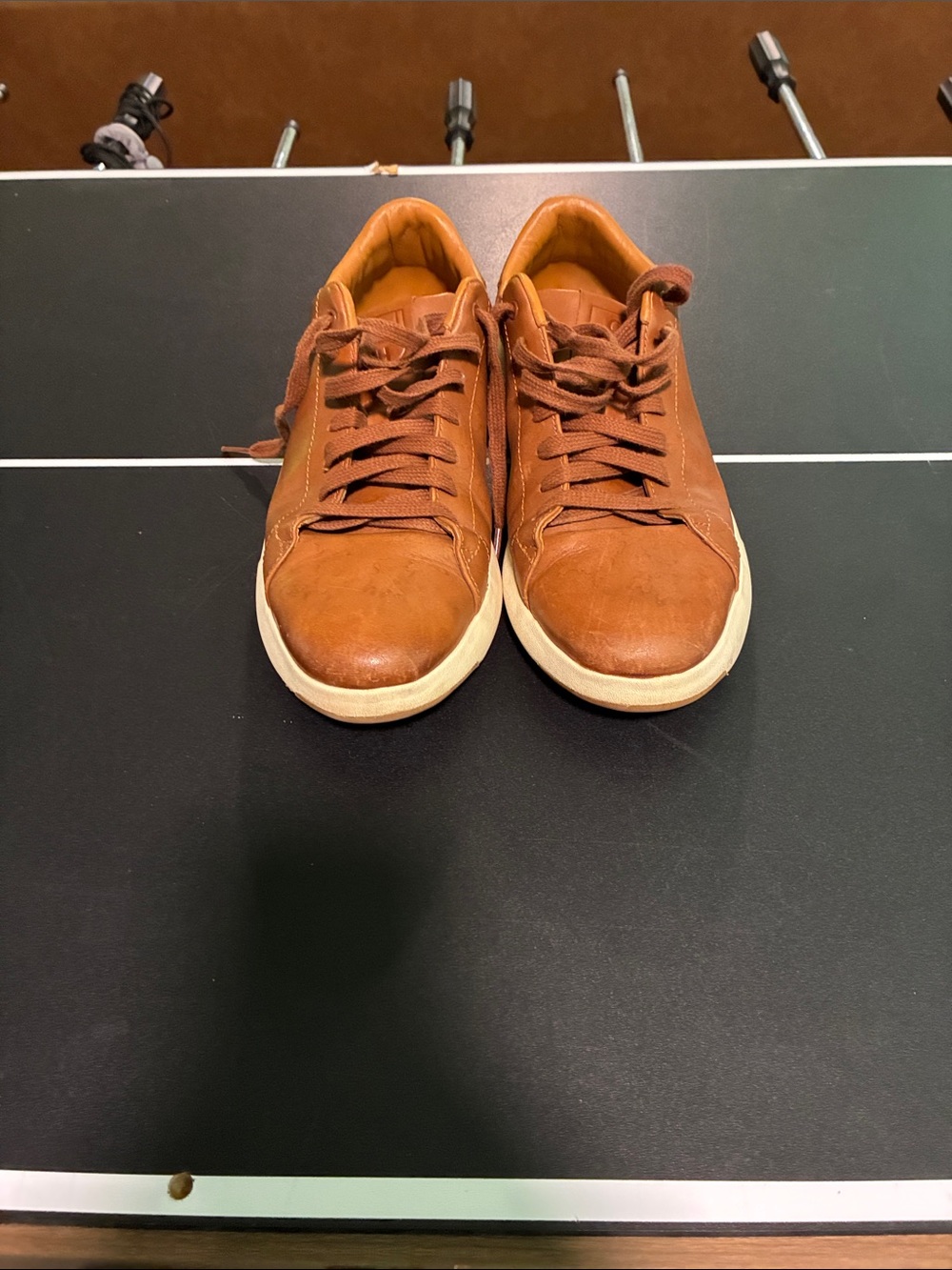 Cole Haan brown Leather Low-Top Sneakers grand pro